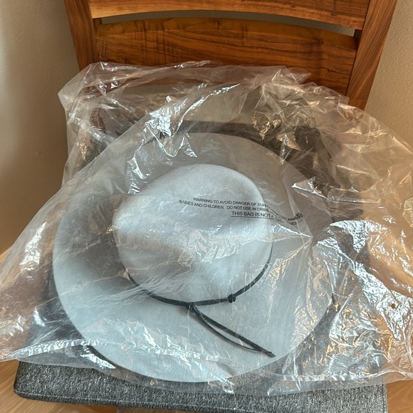 Ale by Alessandra NWT dove grey nirvana wool felt hat - Picture 5 of 5